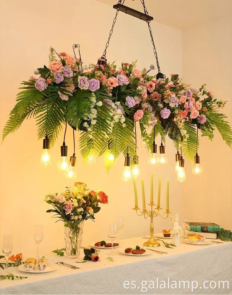 Elegante luz de lámpara LED grande para decoración de restaurantes y jardines